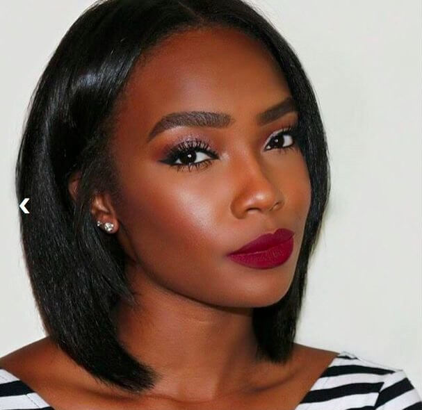 Highlight your black lashes and apply perfectly toned dark red lipstick. This can be your everyday makeup for hot summer days.