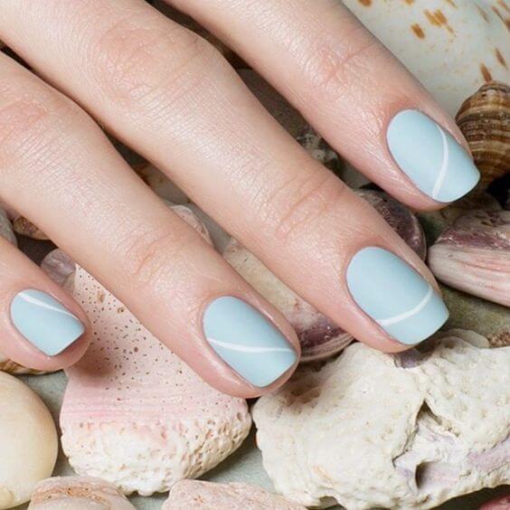Baby Blue Nails