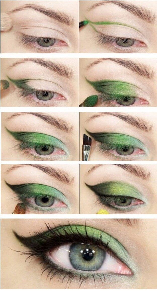 If you're feeling frisky then try this green cat eye to get that unique look instead of the classic cat eye.