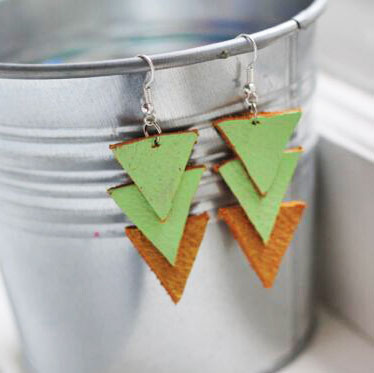 Triangles are a huge trend right now even in fashion accessories.