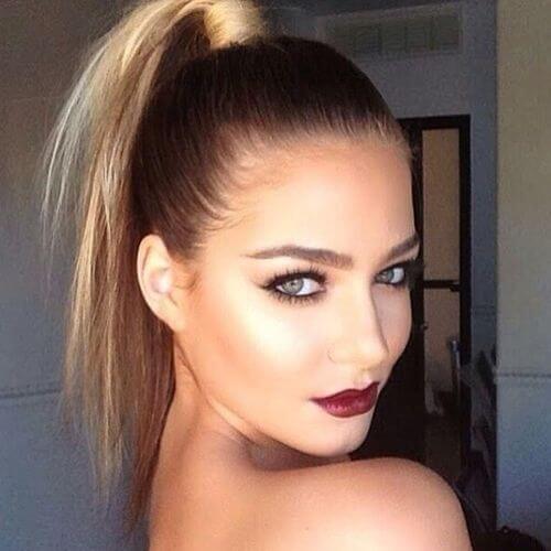 You can never go wrong on any occasion with a ponytail.