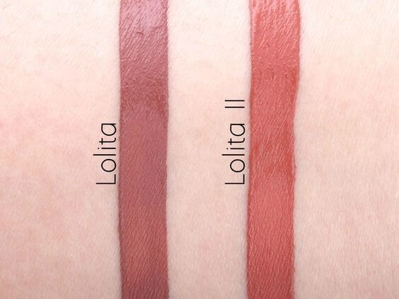 The two 'Lolita' shades have slightly different hues to cater to a variety of skin tones.