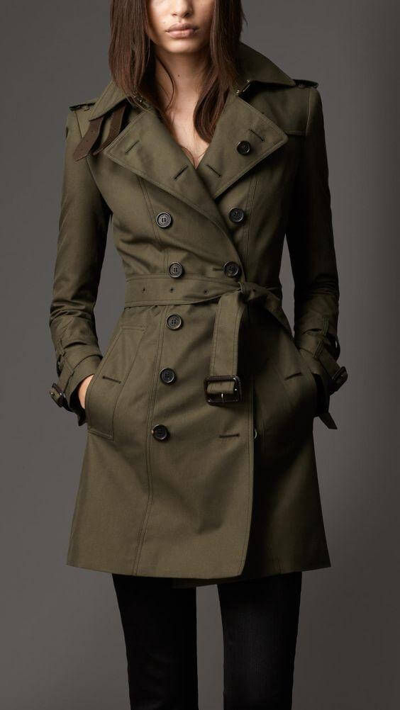 Whether it's rainforest or day in the office, this khaki trench coat will be perfect for your adventures.