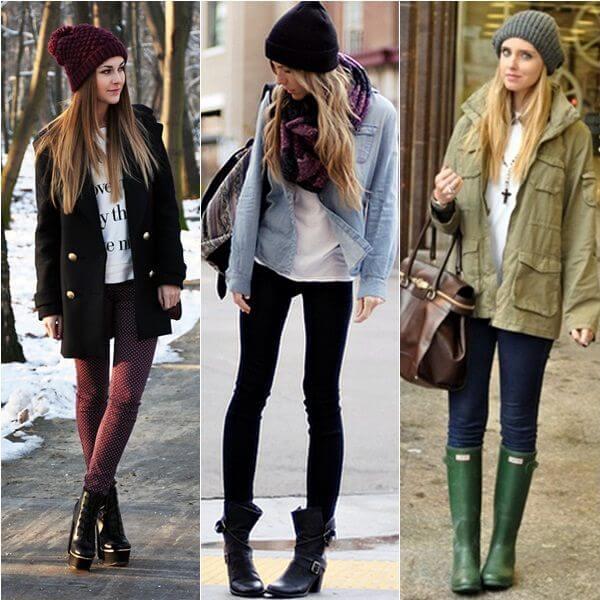 Different styles of beanies.
