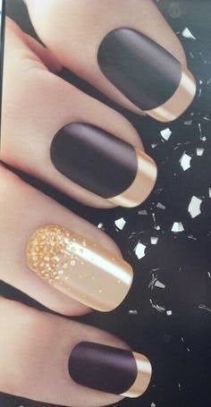 If you're looking for a sleek manicure with a bit of sparkle, look no further.