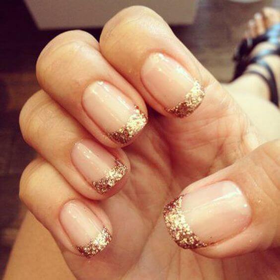 Gold glitter that is!