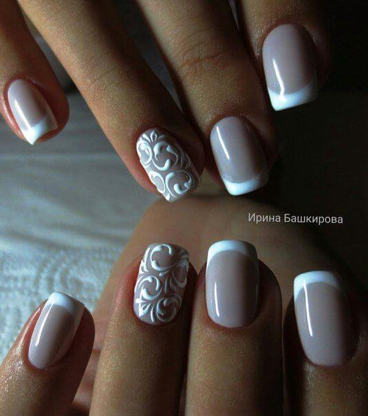 Show off your artistry with a detailed accent nail.