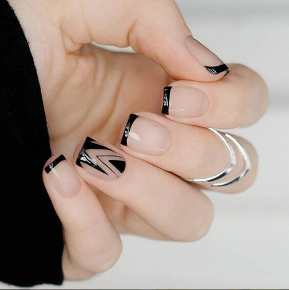 A nice way to add an accent to your nails.