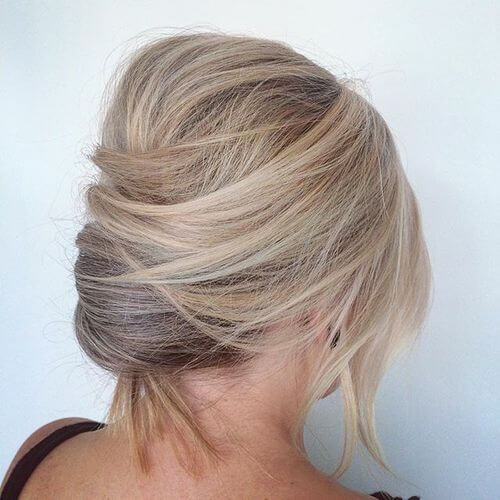Sometimes it can be a challenge to find updos for short hair, but this is one style that won't let you down.