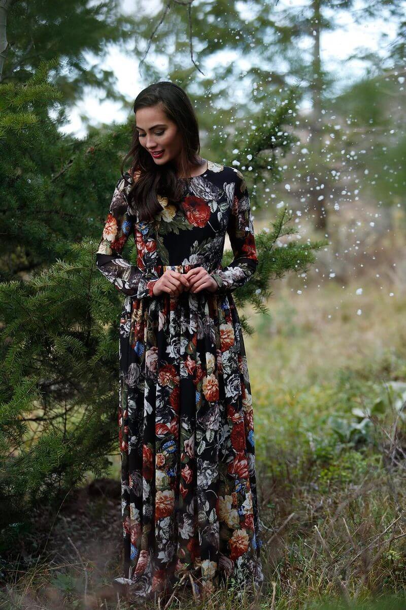 Planning a day out? Stay stylish and comfortable with nature inspired maxi dress.