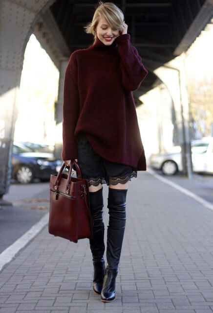 Every woman needs a pair of knee high boots for winter!
