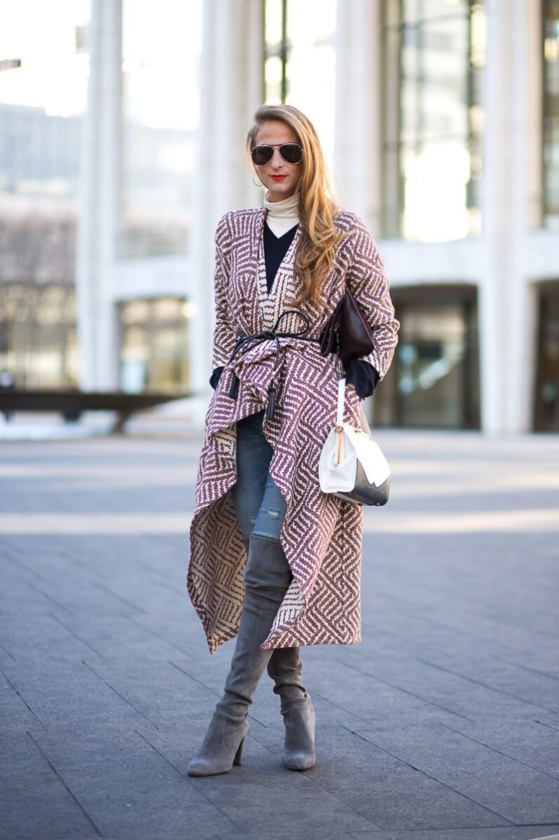 Grey boots look chic on practically every woman!