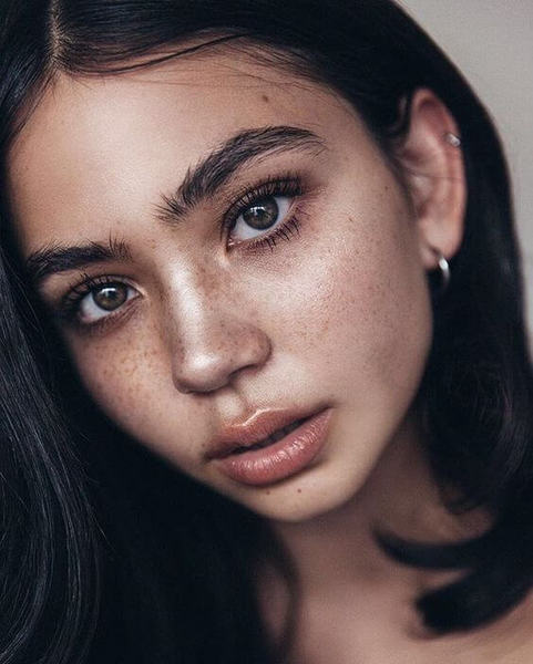 Big, natural brows like model Christina Nadin's are very in right now