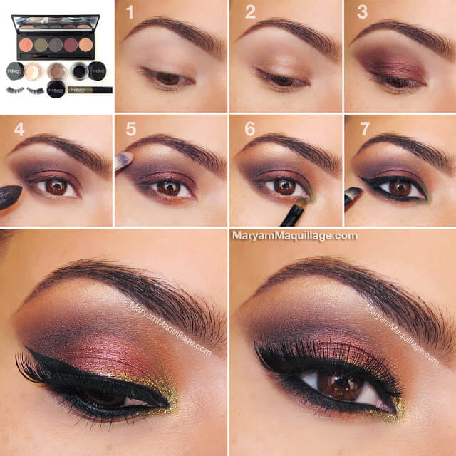 Whatever shade of brown you happen to fall under, rest assured that purple eye shadow will do the trick for you.