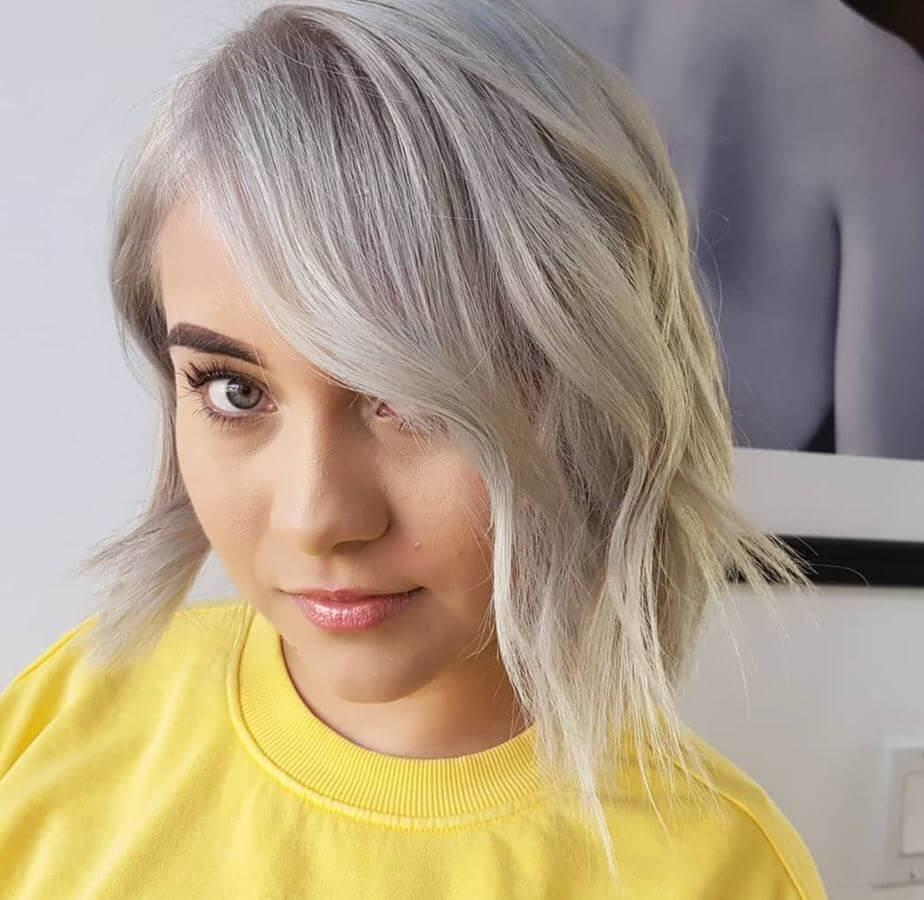 Ash blonde hair looks super adorable with a short do