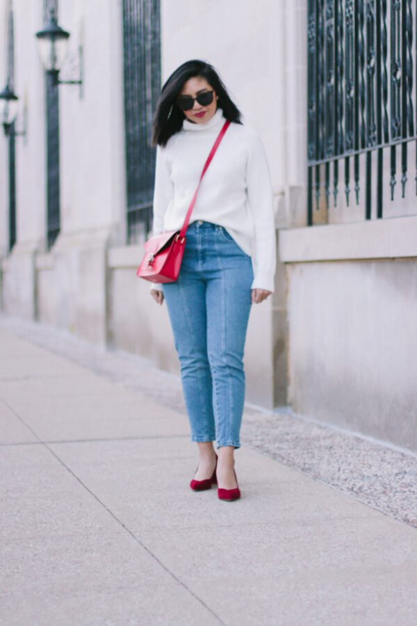Red and White Details
