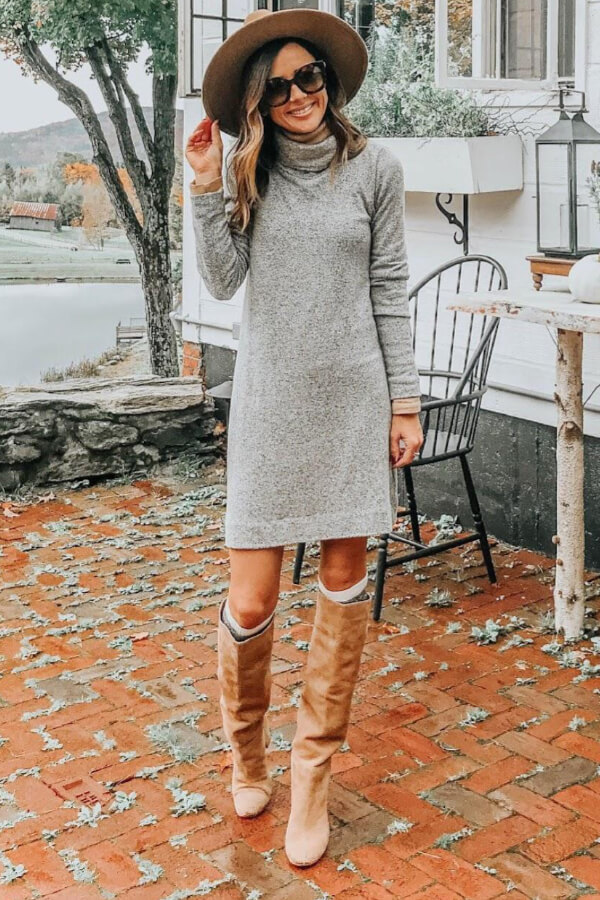 Grey Sweater Dress