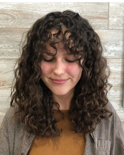 Retro Hairstyle with Bangs