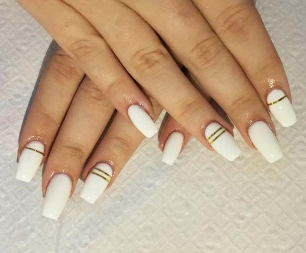 Gold and White