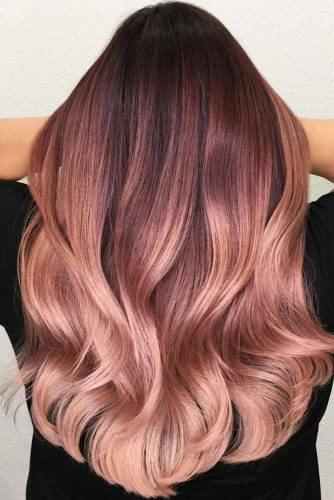 Chocolate Lilac Ombre