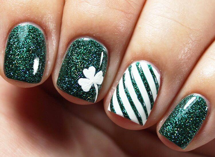 nail design for saint patty's day