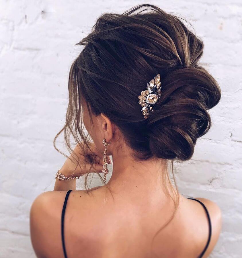 50 Romantic Bridal Updos For Your Wedding Day - BelleTag