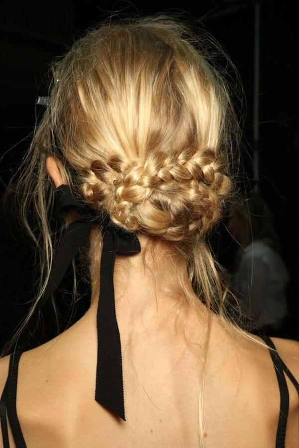 Hairstyle With An Added Black Bow