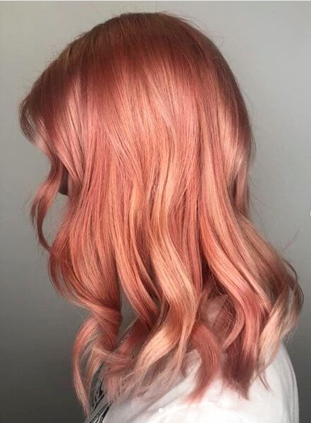 Pinkish Strawberry Blonde Hair