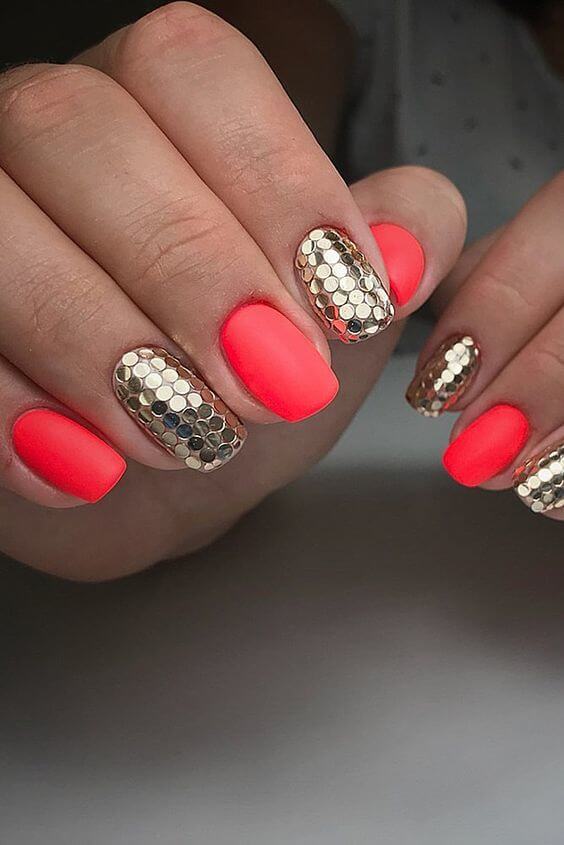 Coral And Gold