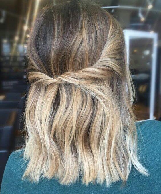 Twisted Half Updo