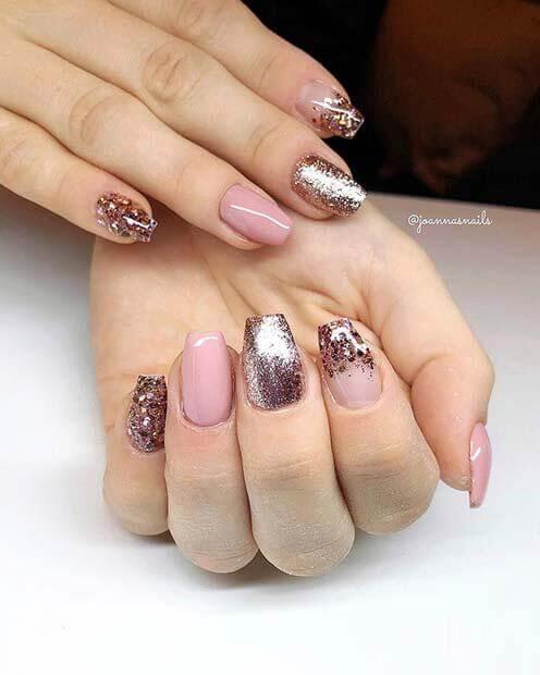 Glittery Nails