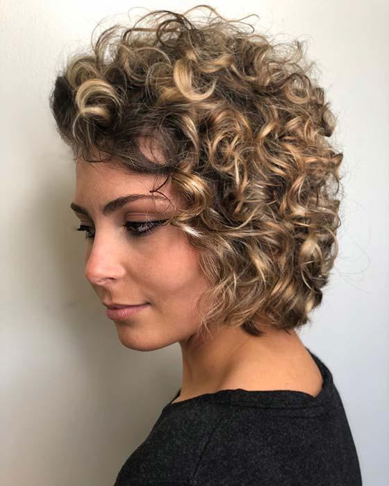 Short and Curly Hairstyle