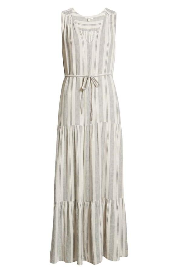 Striped Maxi Linen Dress