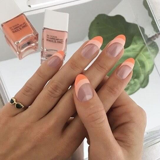 Nail Art with Peachy Shades