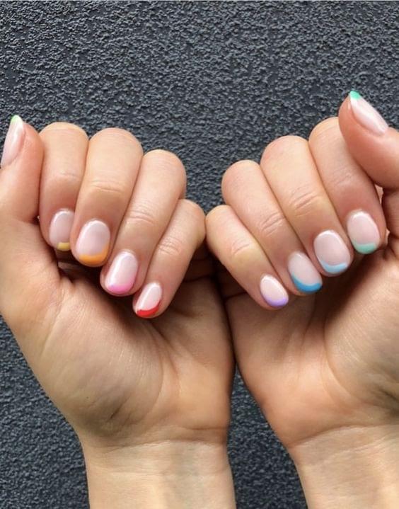 29 Colored French Tip Nails To Boost Your Manicure Belletag