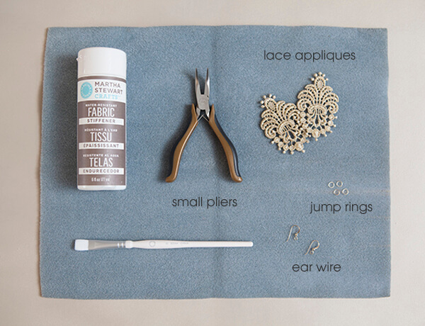 Tools to make lace appliques.