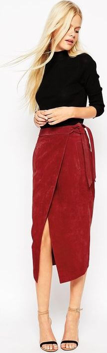 Springtime can mean the unpredictable weather so combat the chill by covering in suede skirts and polos.