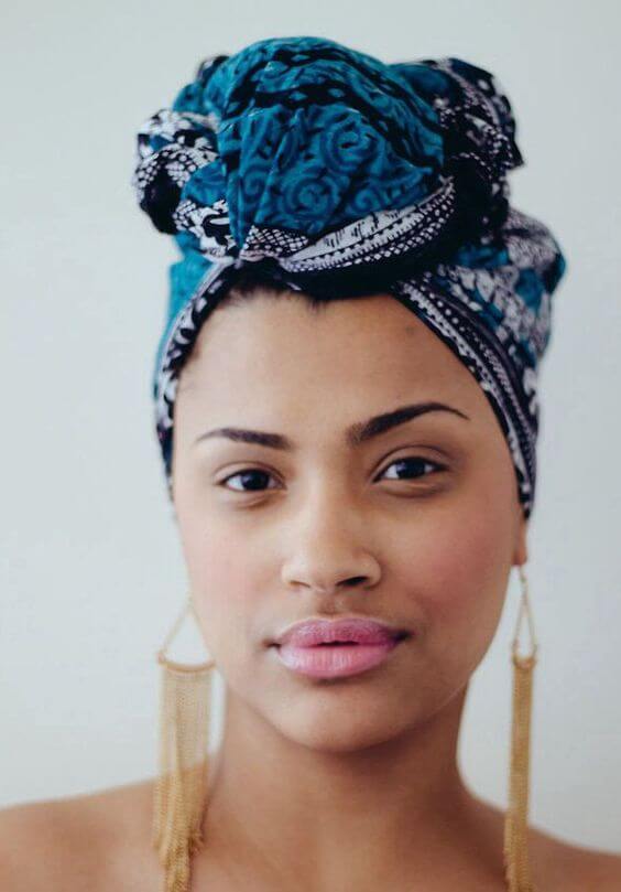 You can’t go wrong with a head wrap like this one.