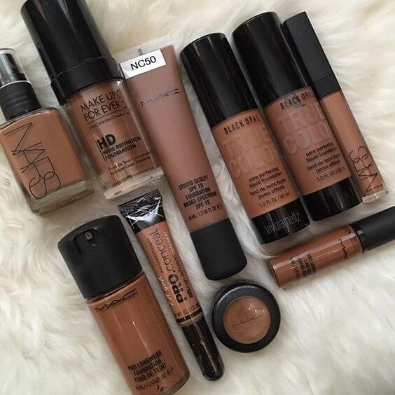 Match your foundation with your skin type.