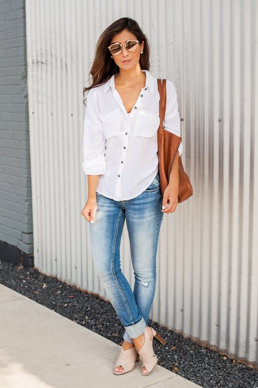 The Cuffing Season 25 Stylish Outfits With Cuffed Jeans Belletag