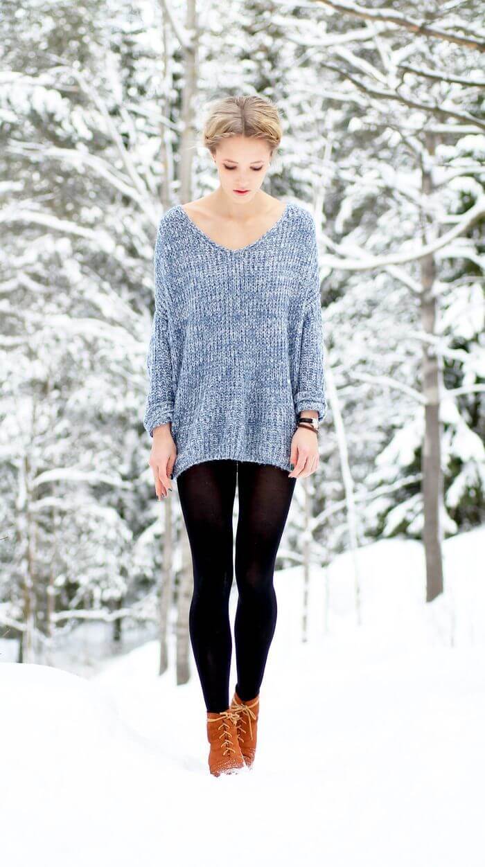 Oversized Sweater For Leggings
