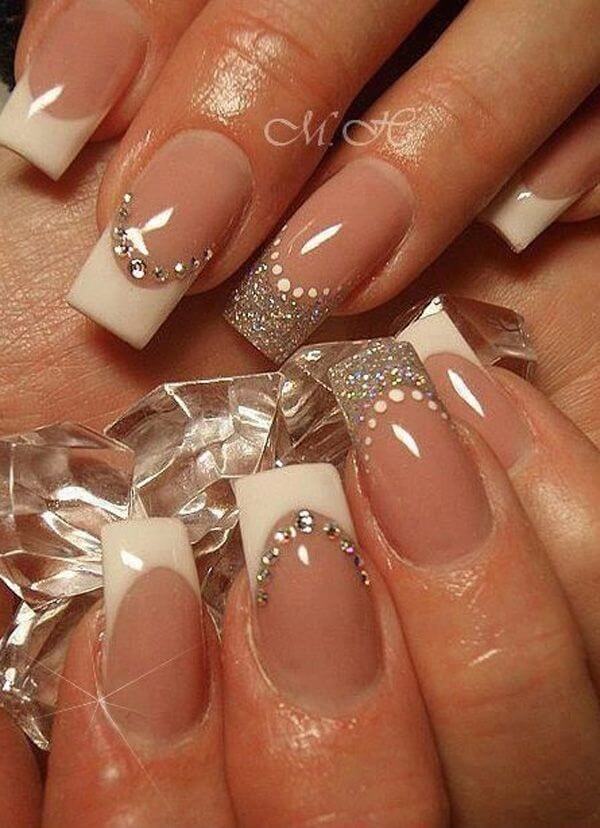 35 Splendid French Tip Nails: Classic Nail Art Jazzed Up - BelleTag