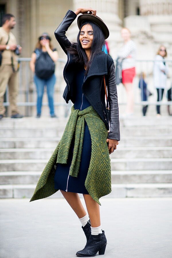 dress and booties look