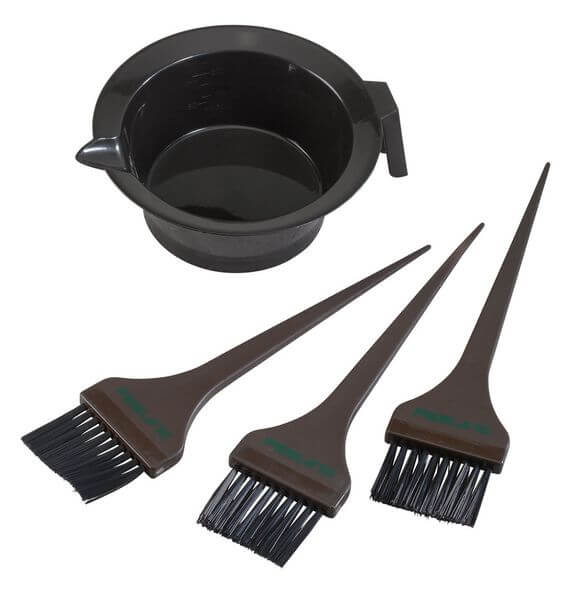 You will need a mixing bowl such as this plastic black one that you don't care about staining.