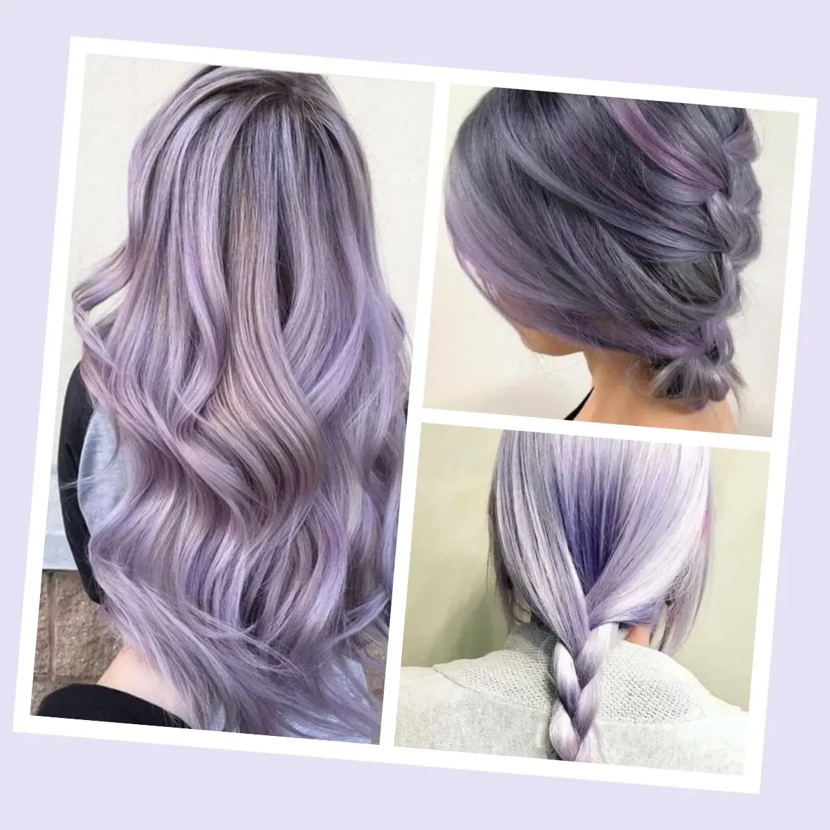 Beautiful examples of lilac hair