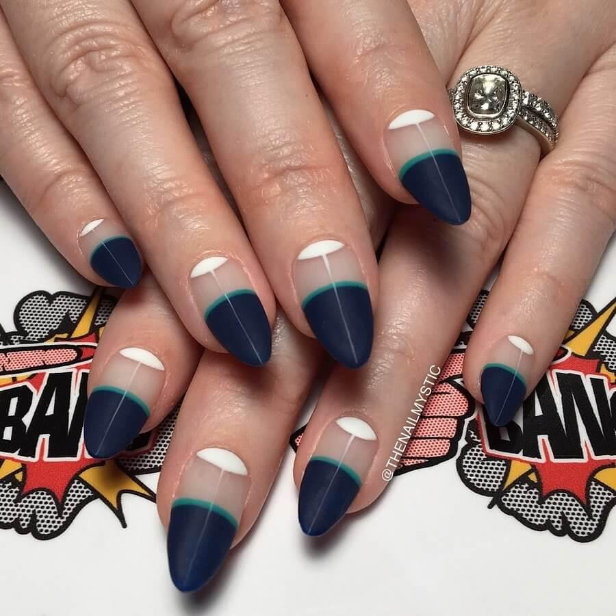 SUMMER NAIL INSPO | blue almond nail art ideas | Gallery posted by Jules  Anderson | Lemon8