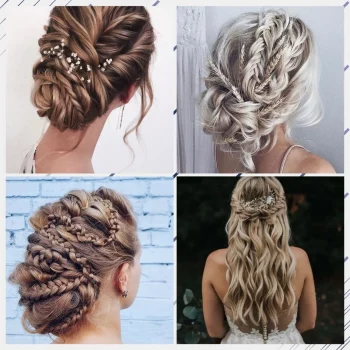 Summer weddings are beautiful, as well as brides that choose to wear braids. Braided hairstyles are versatile, work with any dress, and so chic.