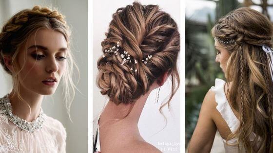 Summer weddings are beautiful, as well as brides that choose to wear braids. Braided hairstyles are versatile, work with any dress, and so chic.