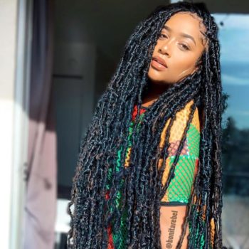 Tight faux locs