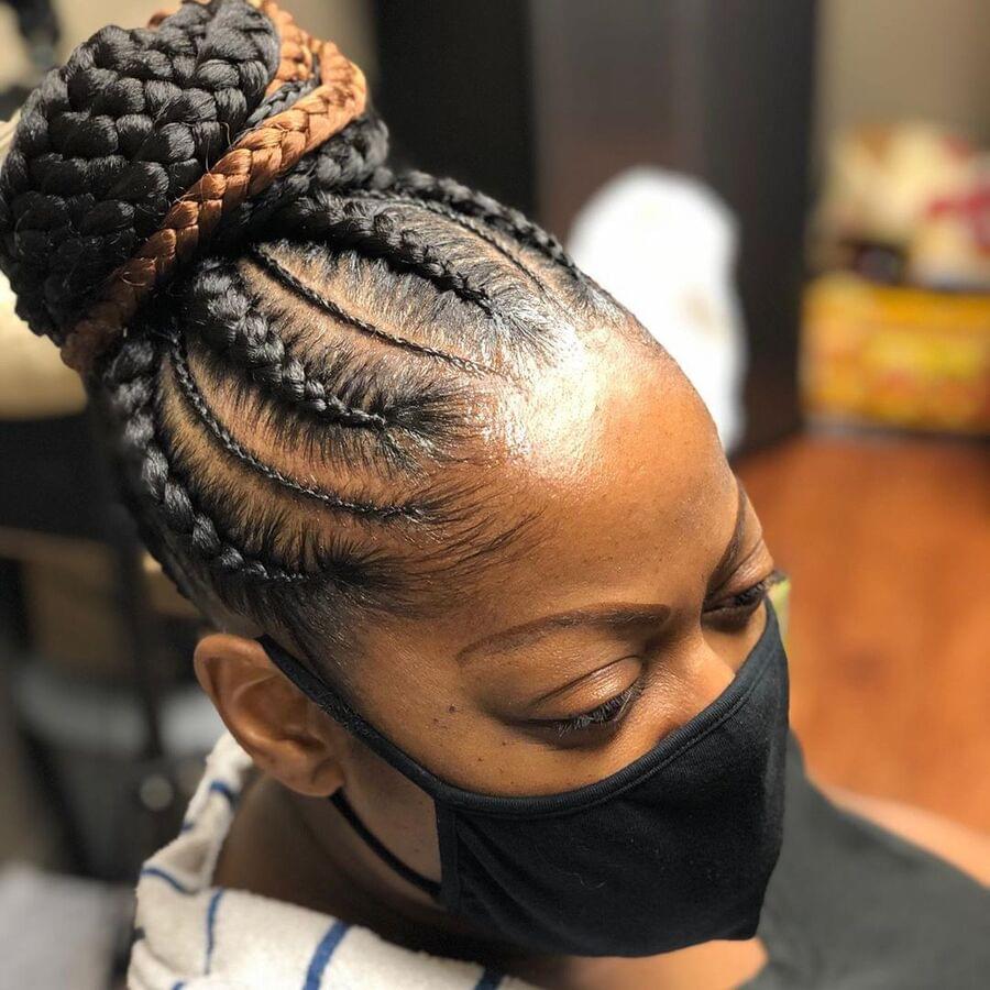 10 Cool Braided Bun Styles for Black Hair from Instagram - BelleTag